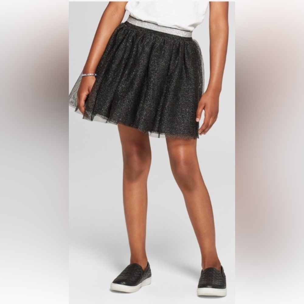Cat & Jack Black Sparkle Skirt